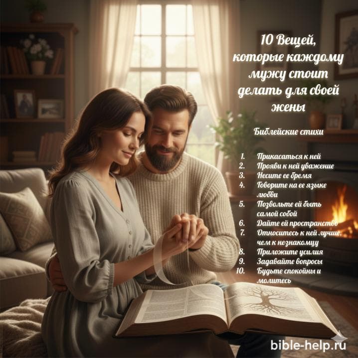 10 Вещей, которые каждому мужу стоит делать для cвоей жены