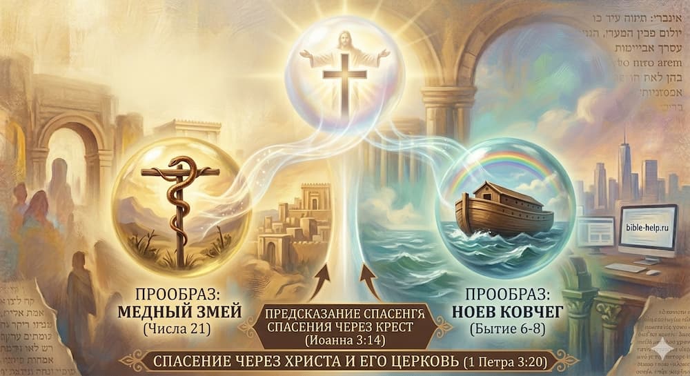 4 смысла Священного Писания: как глубоко понимать Библию новичку 3 Медный змей и Ноев ковчег как прообразы Христа