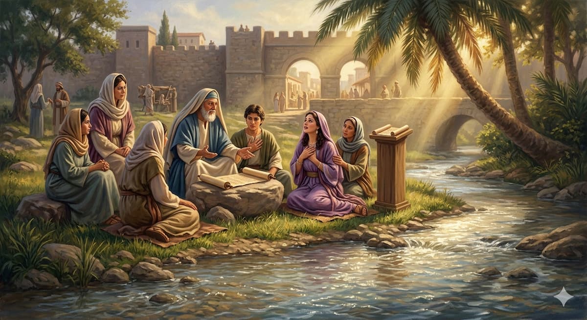 Дом молитвы у реки по обычаю (Деяния 16:13)