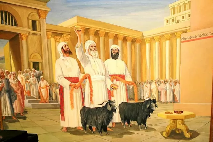 Христос, олицетворенный в образе двух козлов